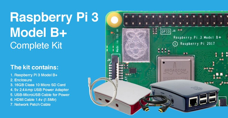 Raspberry Pi 3 Model B+ Complete Kit
