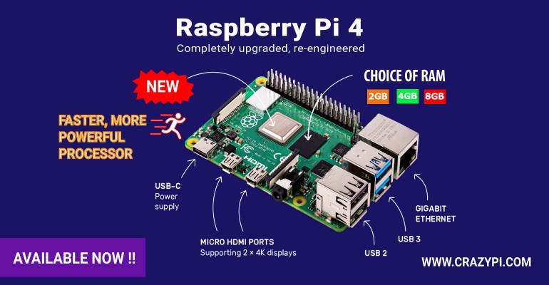 Raspberry Pi 4 With 2GB